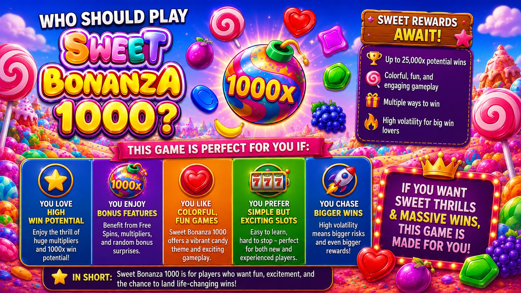 Who Should Play Sweet Bonanza 1000?