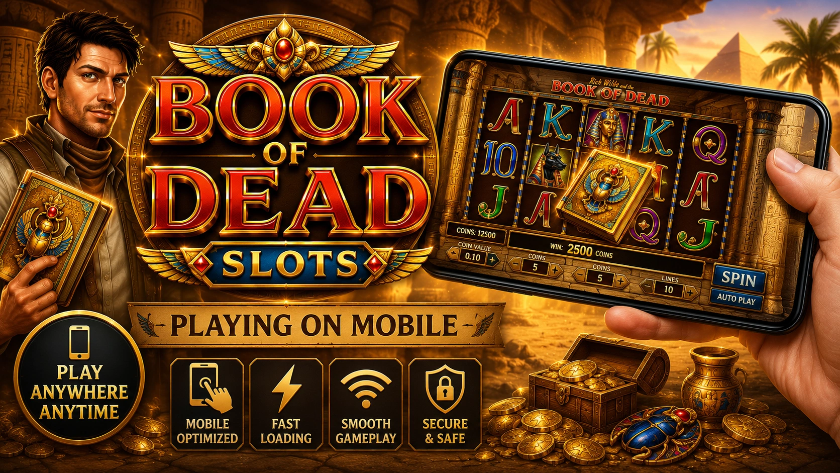 Playing Book of Dead Slots on Mobile
