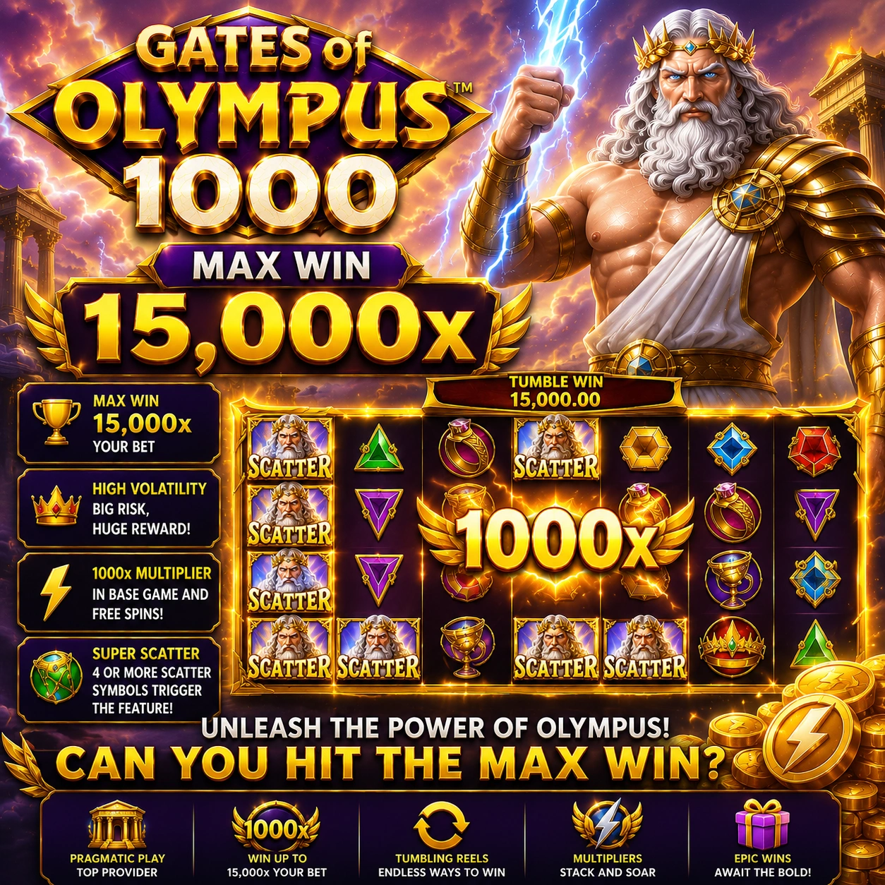 Gates of Olympus 1000 Max Win: What 25,000x Actually Means