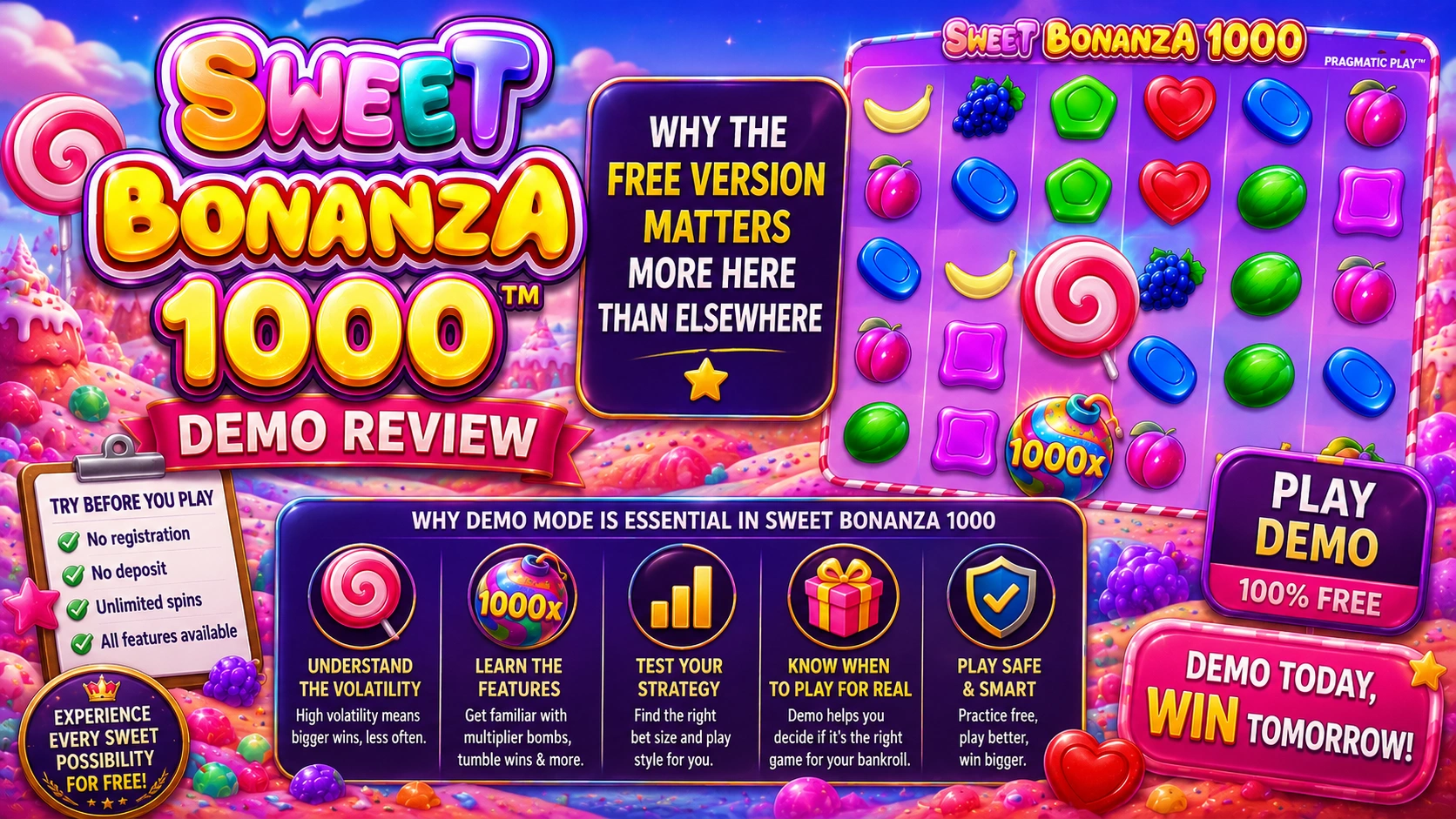 Sweet Bonanza 1000 Demo: Why the Free Version Matters More Here Than Elsewhere